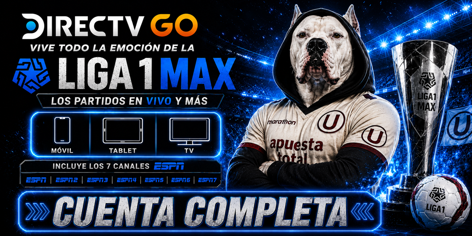DGO +  LIGA 1 MAX CUENTA COMPLETA